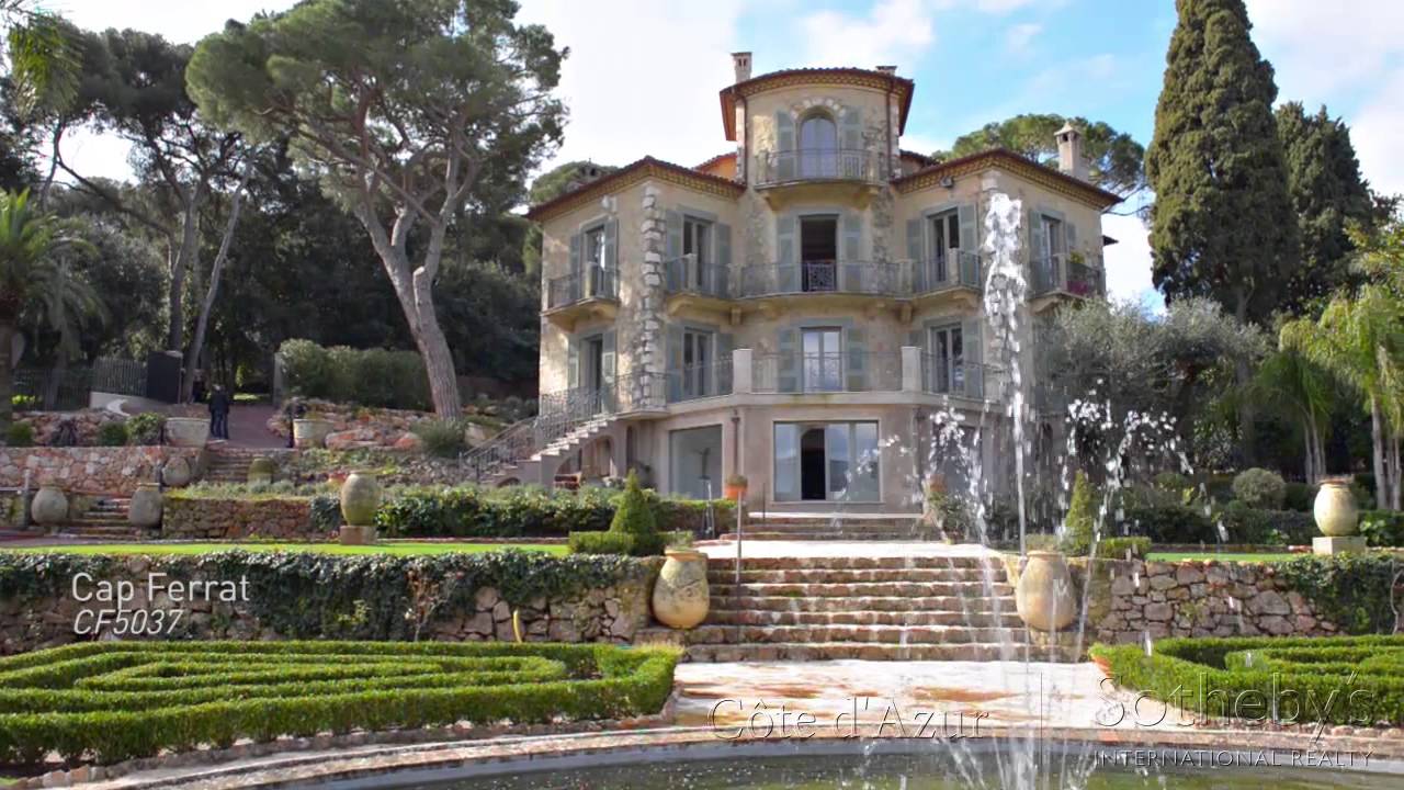 Chateau La Cima, luxury villa for Sale in Nice with views over Villefranche Bay