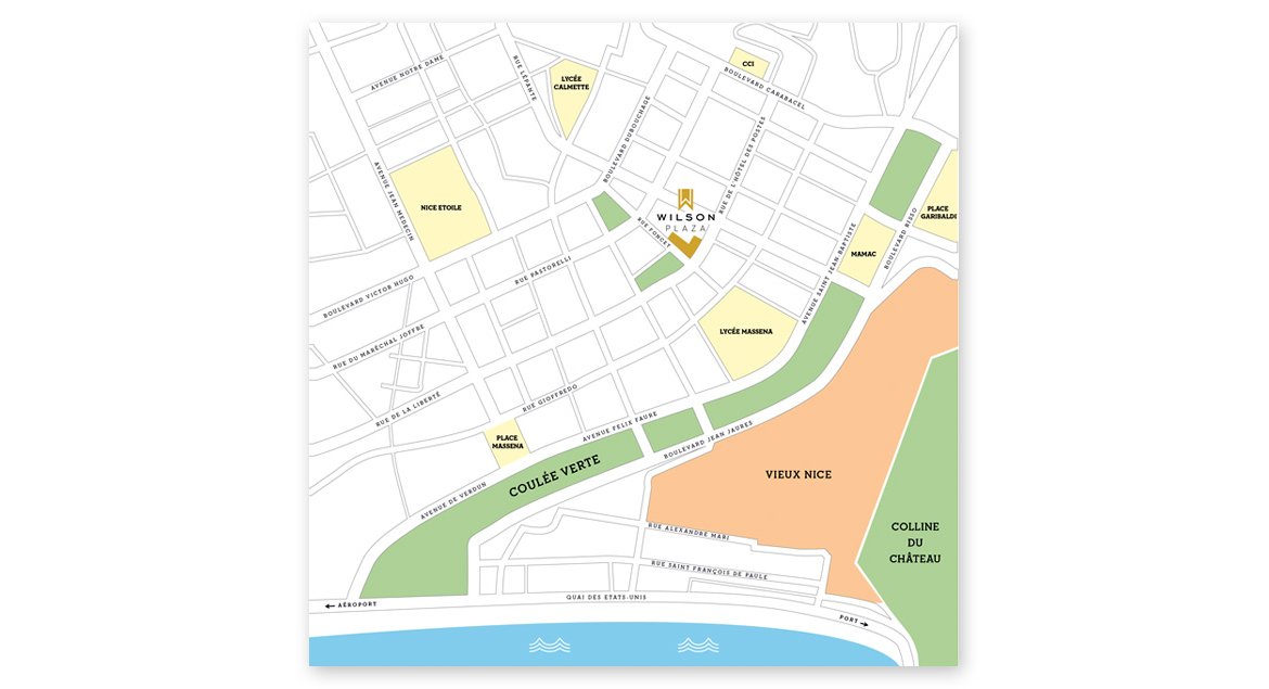 Wilson Plaza on Finest Residences - The map