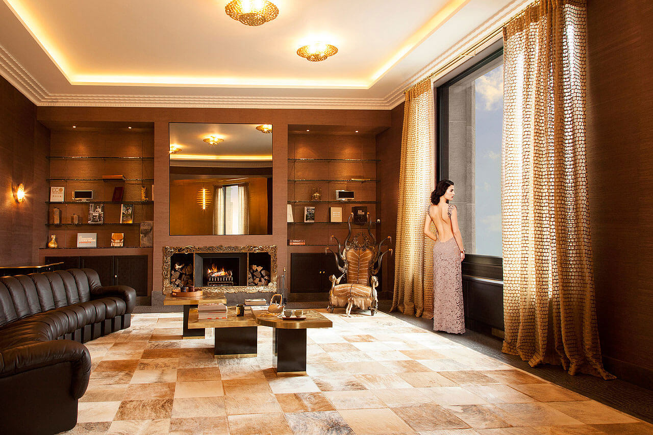 Diamant sur le Parc, the living room | Luxury Real Estate, Paris 16, France | COGEMAD • Finest Residences