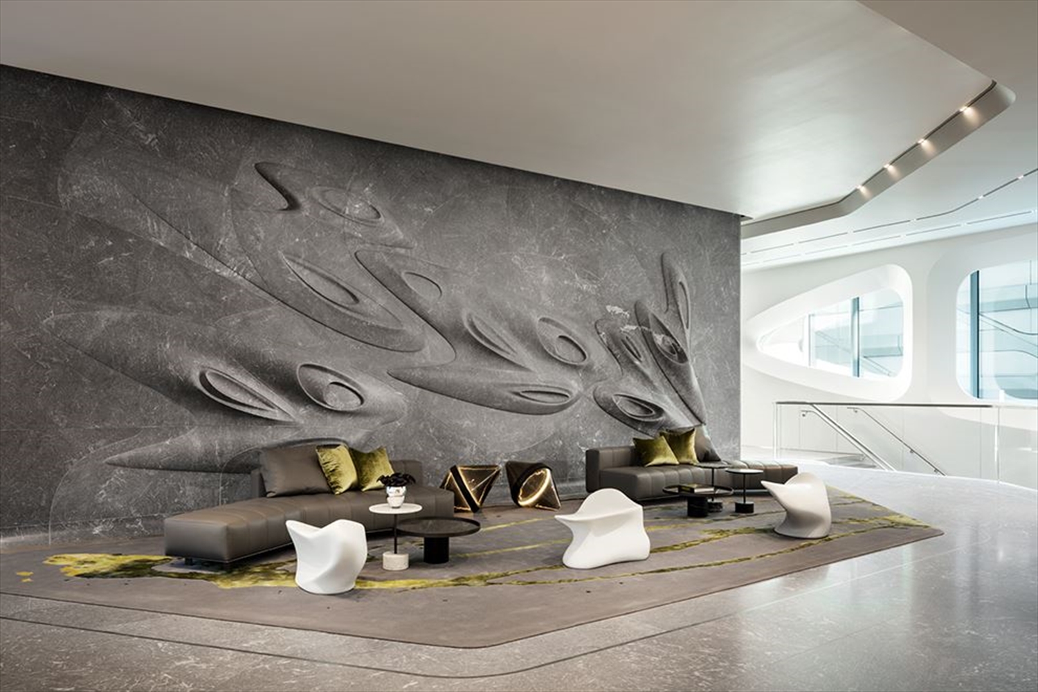 Zaha Hadid Penthouse, 520 West 28th Street, Chelsea, New York | The Lobby | Corcoran | Finest Residences