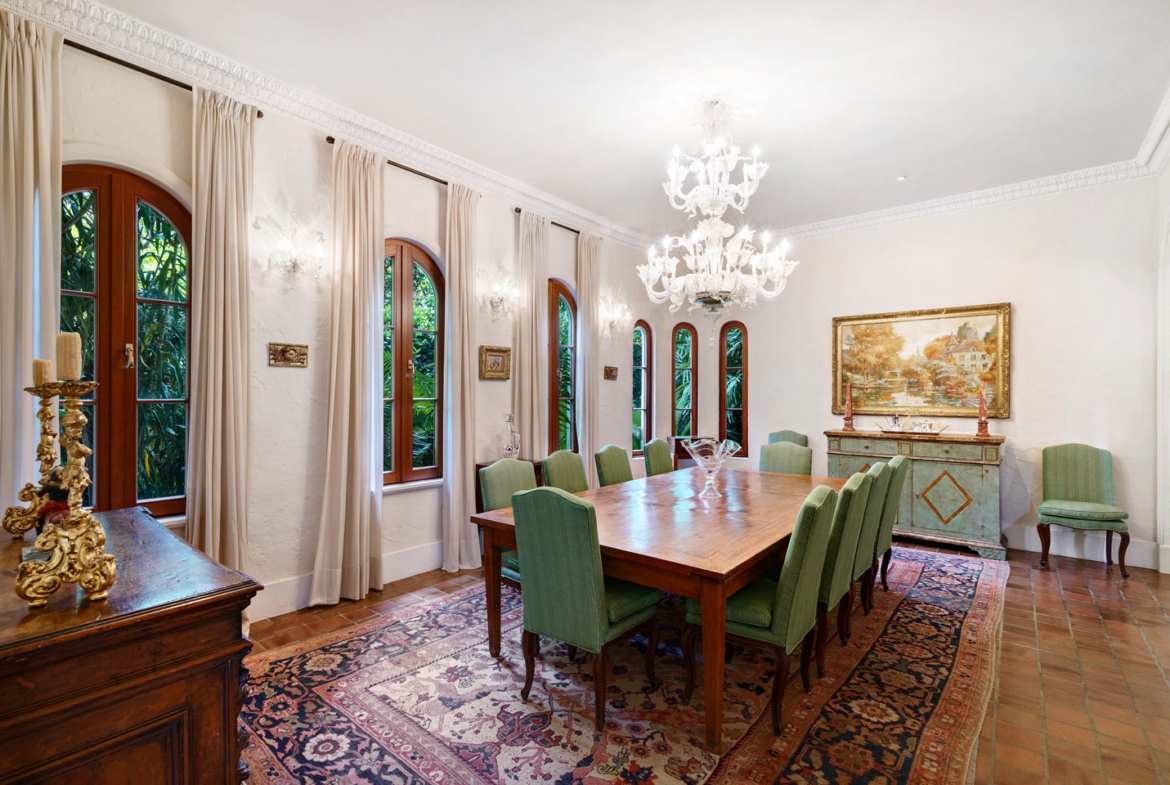 3725 Leafy Way, Coconut Grove, Miami, Florida, USA | An Dining Room | Listed by Dennis Carvajal, Real Estate Agent, ONE Sotheby's International Realty | Finest Residences