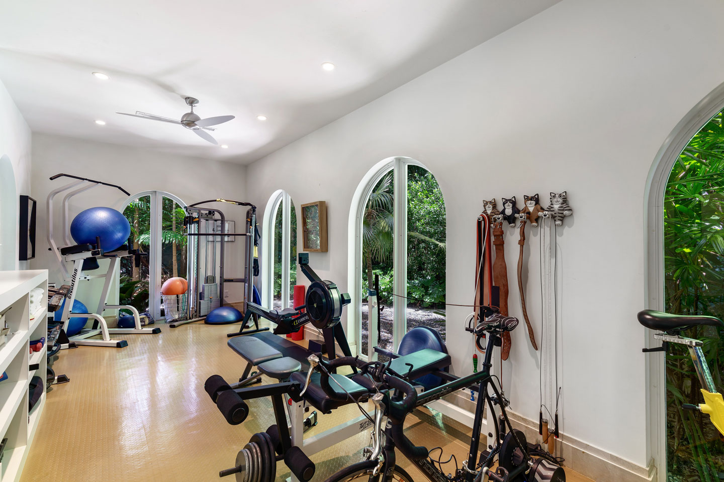 3725 Leafy Way, Coconut Grove, Miami, Florida, USA | Home Gym | Listed by Dennis Carvajal, Real Estate Agent, ONE Sotheby's International Realty | Finest Residences