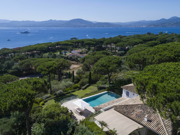 Luxury Property in Les Parcs de Saint Tropez, Côte d'Azur, France • Aerial View On The Villa | Listed by Bernard Corcos, CEO of Finest International | FINEST RESIDENCES