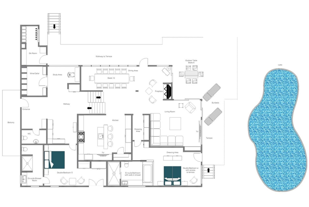 Luxury Chalet For Rent in Verbier, Switzerland • Floor 0 | Proposed by Bernard Corcos, Finest International • Finest Residences