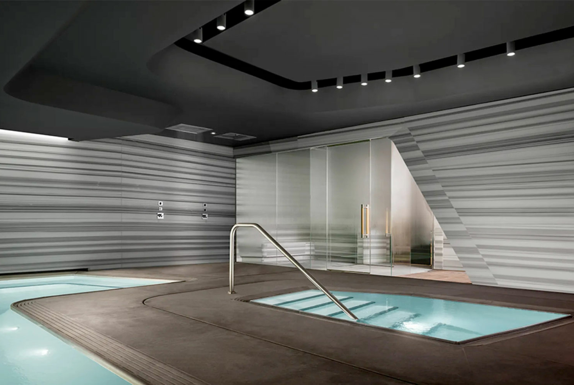 Zaha Hadid Iconic Residence, 520 West 28th Street, Chelsea, New York • Swimming Pool | Corcoran • Finest Residences