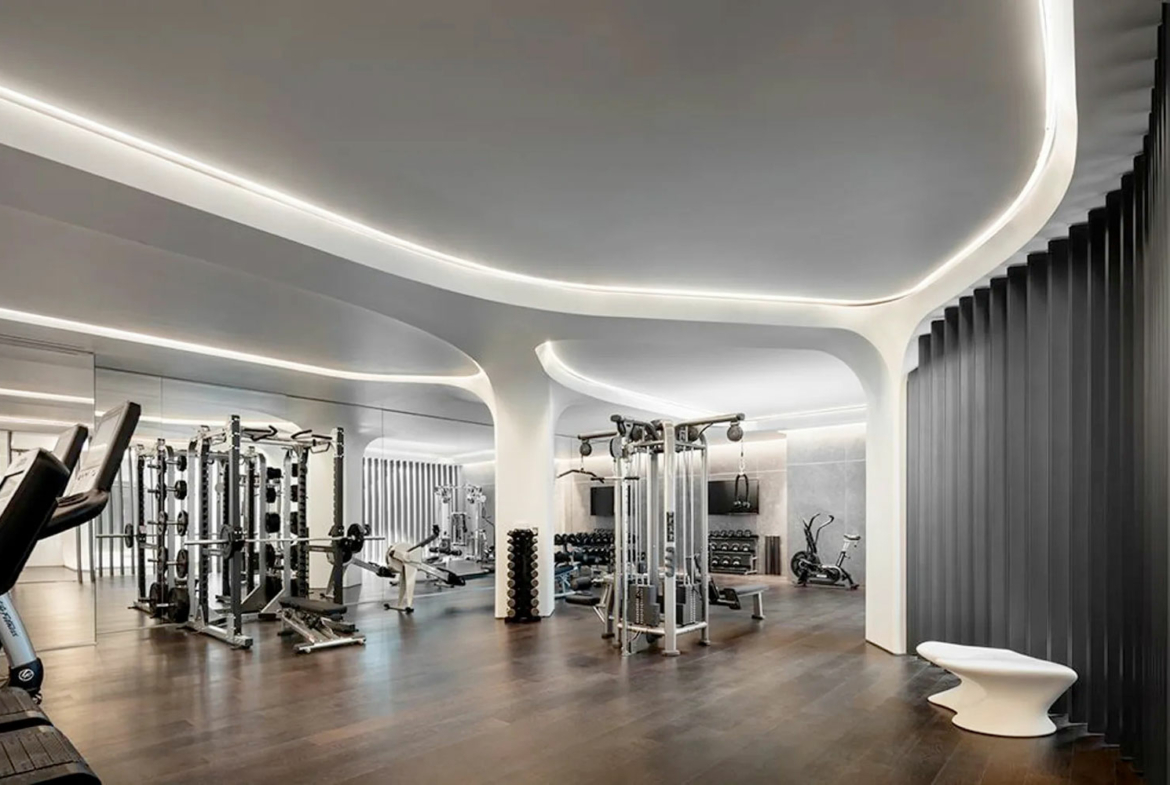 Zaha Hadid Iconic Residence, 520 West 28th Street, Chelsea, New York • Gym | Corcoran • Finest Residences