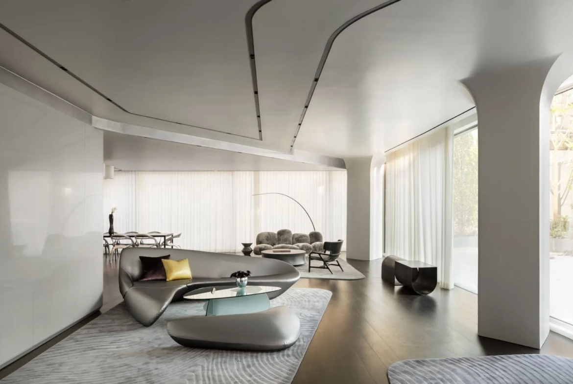 Zaha Hadid Iconic Residence, 520 West 28th Street, Chelsea, New York • Building Lobby | Corcoran • Finest Residences