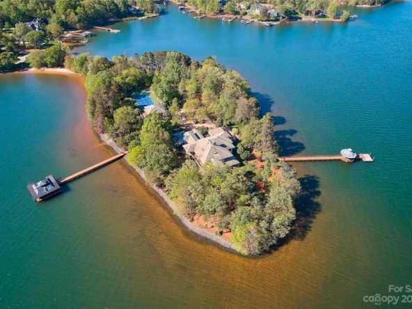 Merancas Island, Palatial Private Island in North Carolina • 14051 Island Drive, Huntersville, NC • Listed by Jessica Grier, Real Estate Broker Associate at Premier Sotheby's International Realty | Finest Residences