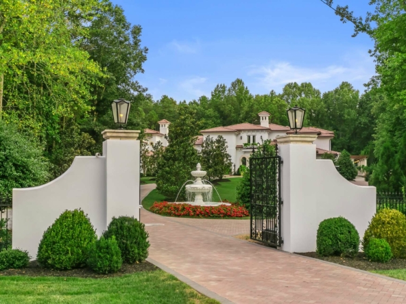 8371 Providence Road, Charlotte, NC, A luxury Mediterranean-style, Mizner-inspired property. Presented by Liza Caminiti, Senior Broker-in-Charge at Ivester Jackson | Christie’s International Real Estate • Buyer's Transactional Attorney: Aaron Lindquist | FINEST RESIDENCES